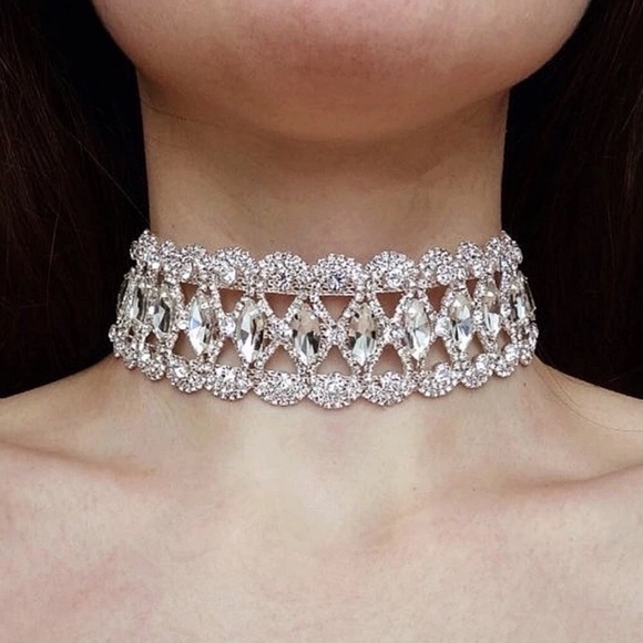 New! Rhinestone Choker Neckla… - Picture 3 of 14